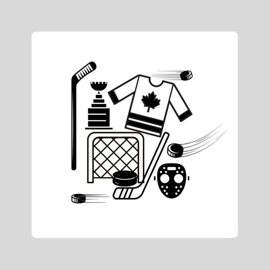 hockey life gas tank door car decal vinyl fuel door decal hockey design