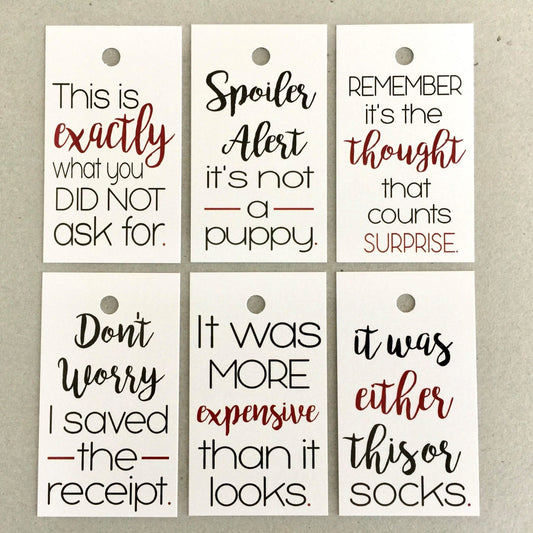 Holiday Gift Tags - What She Said Creatives