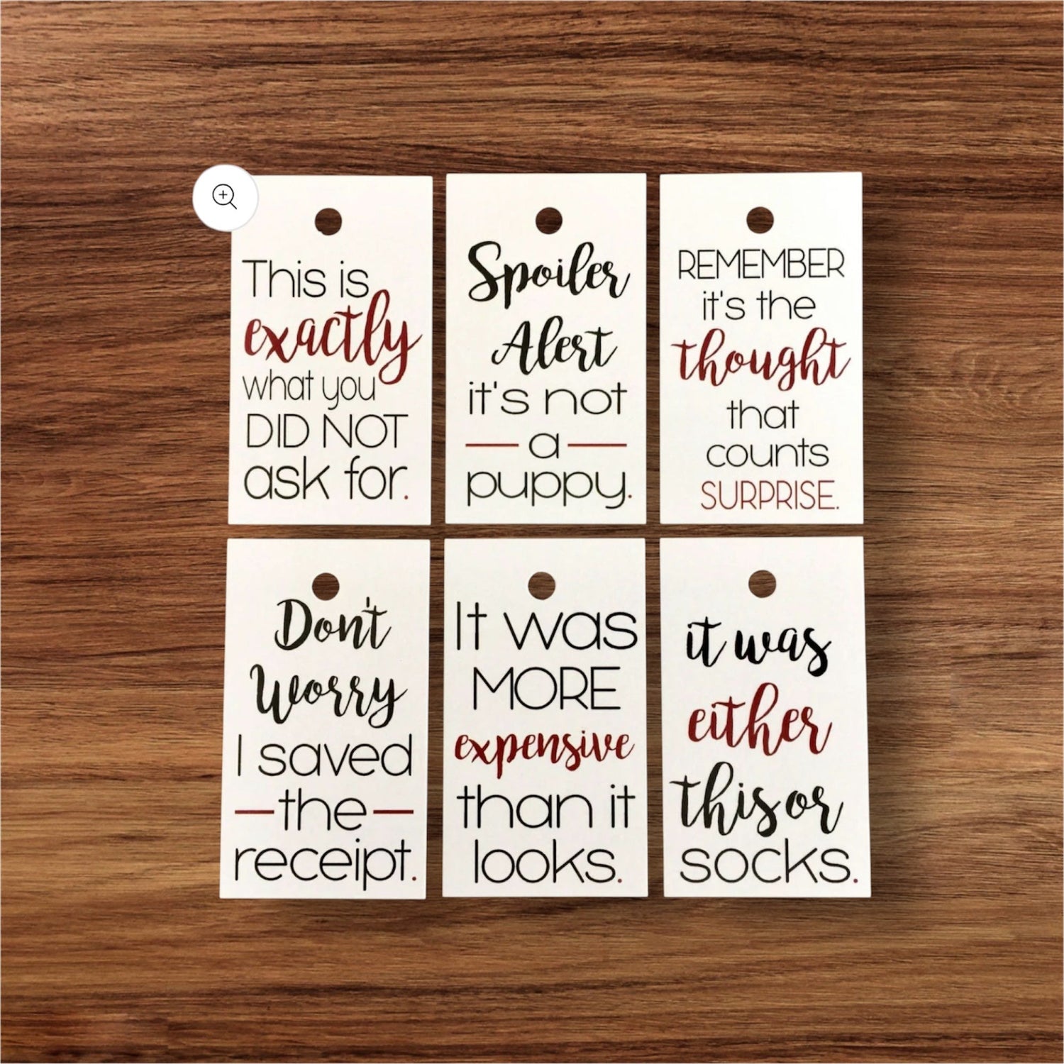 holiday gift tags set with six designs cardstock tags with twine ties for christmas gift wrapping