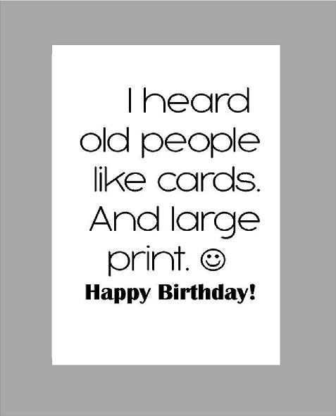 Large Print Birthday - What She Said Creatives