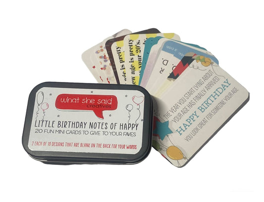 Little Birthday Notes of Happy - What She Said Creatives