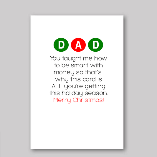 Merry Christmas Dad - What She Said Creatives