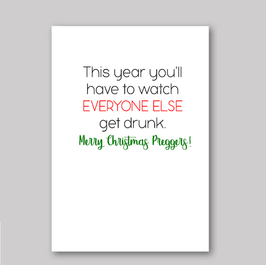 Merry Christmas Preggers - What She Said Creatives