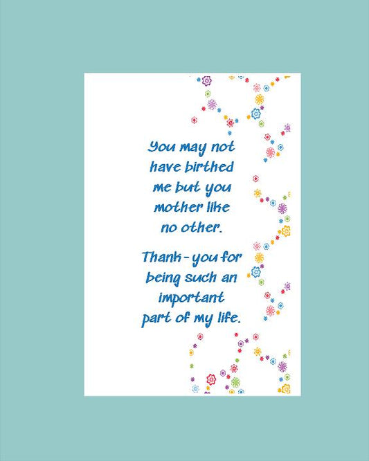 Mother Like No Other Card - What She Said Creatives
