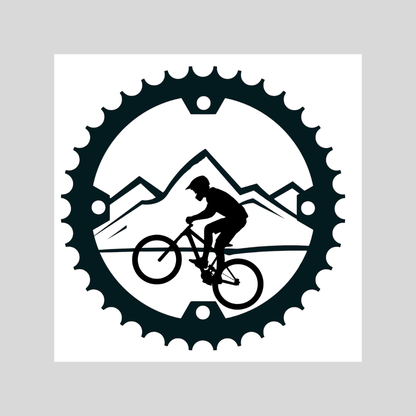 mountain biking gas tank door car decal vinyl fuel door decal MTB design