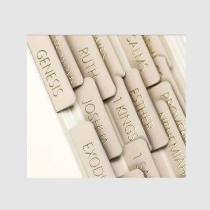 Neutral Gold Bible Tabs | Books of the Bible Study Tabs - What She Said Creatives