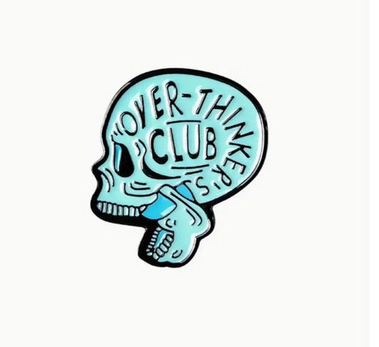 Overthinkers Club Brain Pin - What She Said Creatives