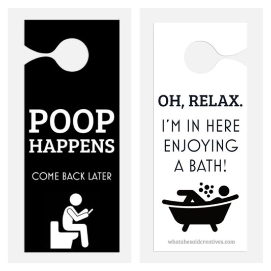 Poop Happens Hanger - What She Said Creatives