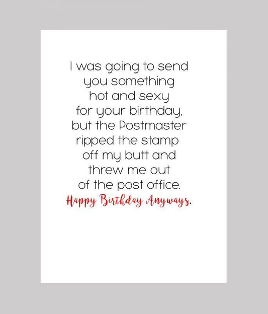 Postmaster Birthday - What She Said Creatives