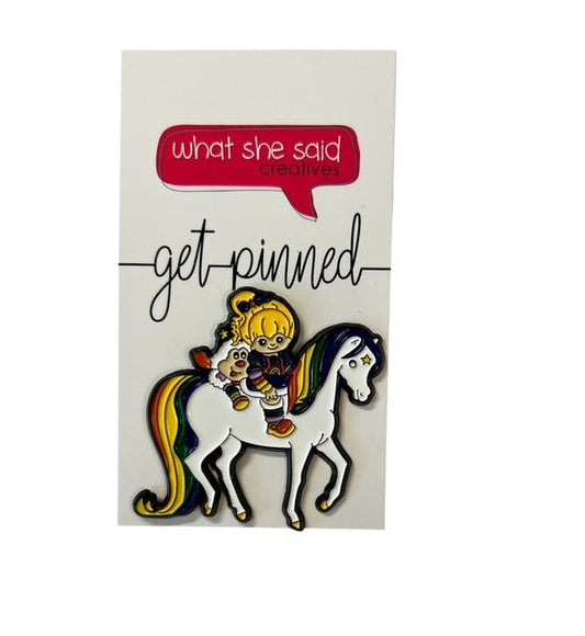 Rainbow Brite Enamel Pin - What She Said Creatives