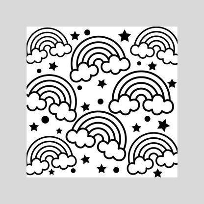 Rainbows gas tank door decal design vinyl car decal graphic for fuel door