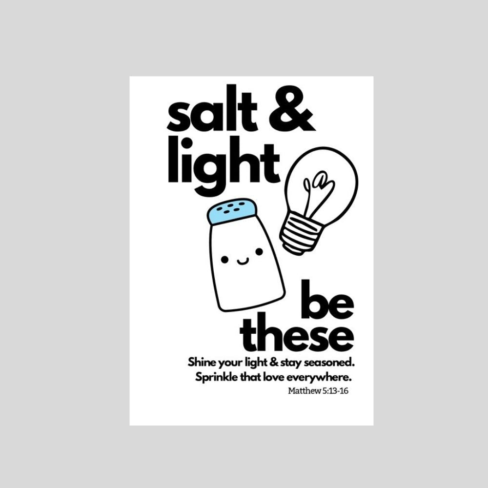 Salt & Light - Funny Christian Encouragement Card - What She Said Creatives