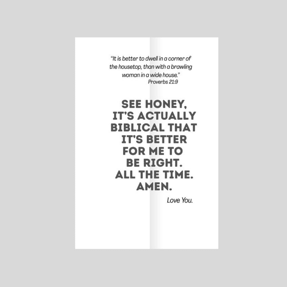 See Honey It's Biblical - Funny Christian Anniversary Card - What She Said Creatives