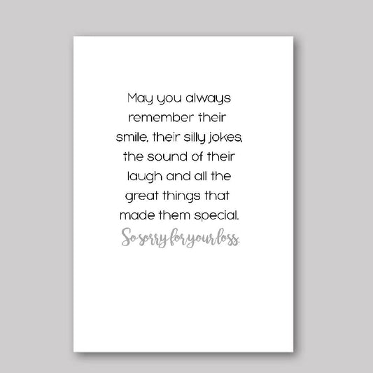 Sorry for Your Loss - What She Said Creatives