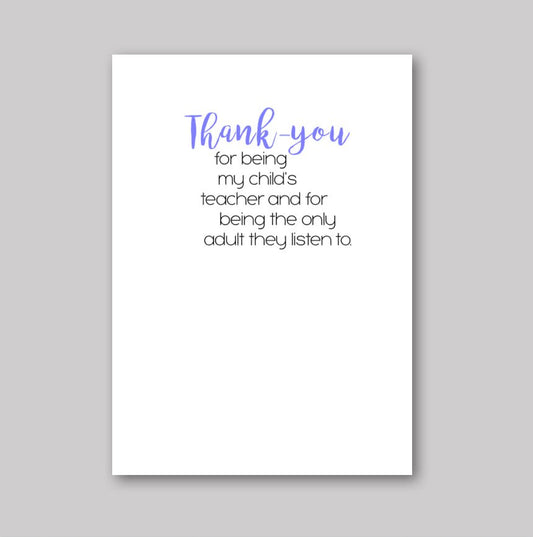 Thank - You Teacher - What She Said Creatives