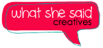 What She Said Creatives logo