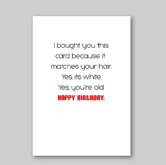 Yes, You're Old - What She Said Creatives